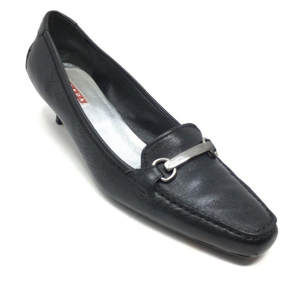 Prada Horsebit Pump Heels Shoes Size 36 EU/6 US - Picture 1 of 8